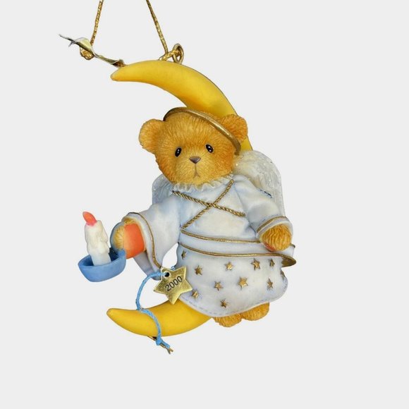 ANGEL SITTING ON MOON 2000 Cherished Teddies Hanging Ornament #706663 - Picture 9 of 14